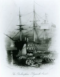 1815年、プリマスサウンドのベレロフォン